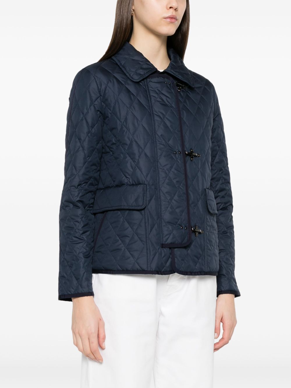 Fay Jackets Blue quilted jacket