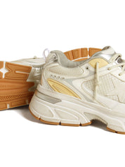 Golden Goose Sneakers Golden panelled design