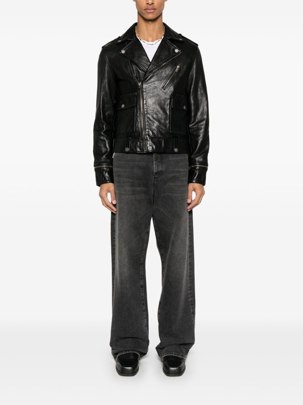 Golden Goose Jackets Black zip fastening