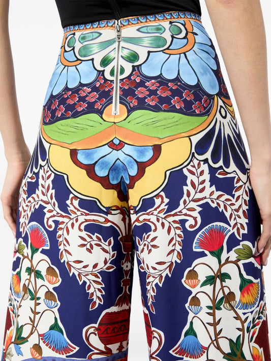 Alice + Olivia Wide‑Leg Trousers — MultiColour