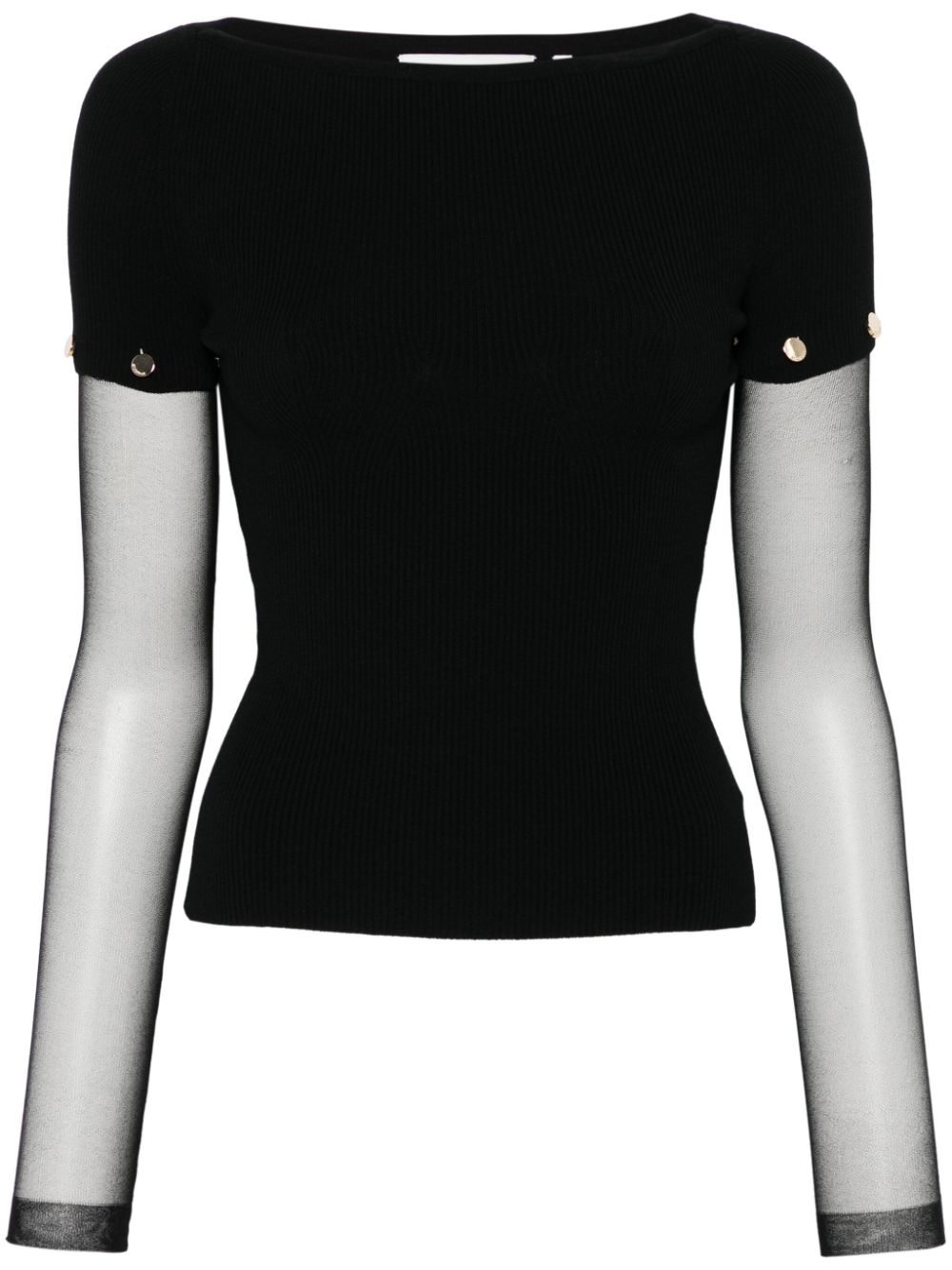 SPORTMAX PRE Alcide T-shirt with gold-tone studs