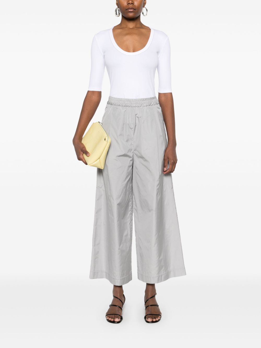 Fabiana Filippi White T-shirt with Scoop Neck