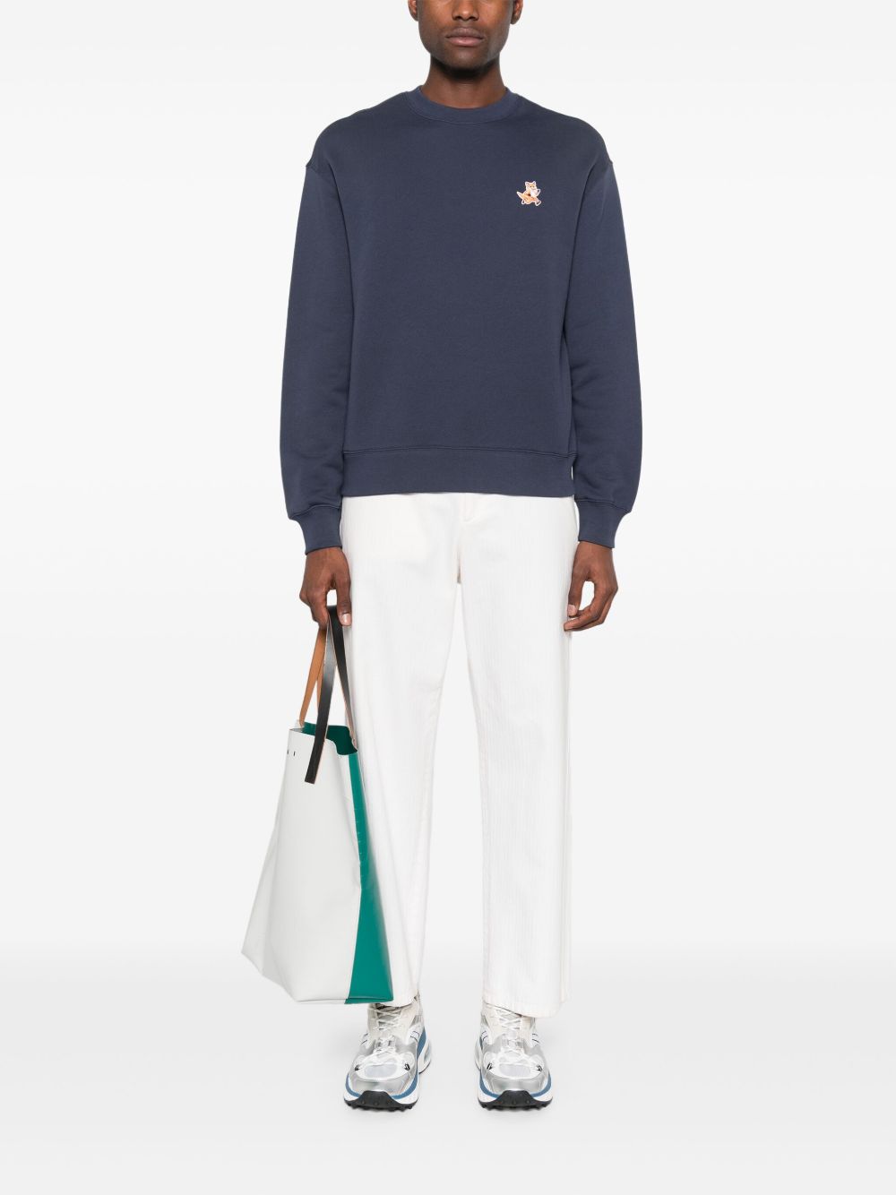 Maison Kitsuné fox-motif cotton sweatshirt