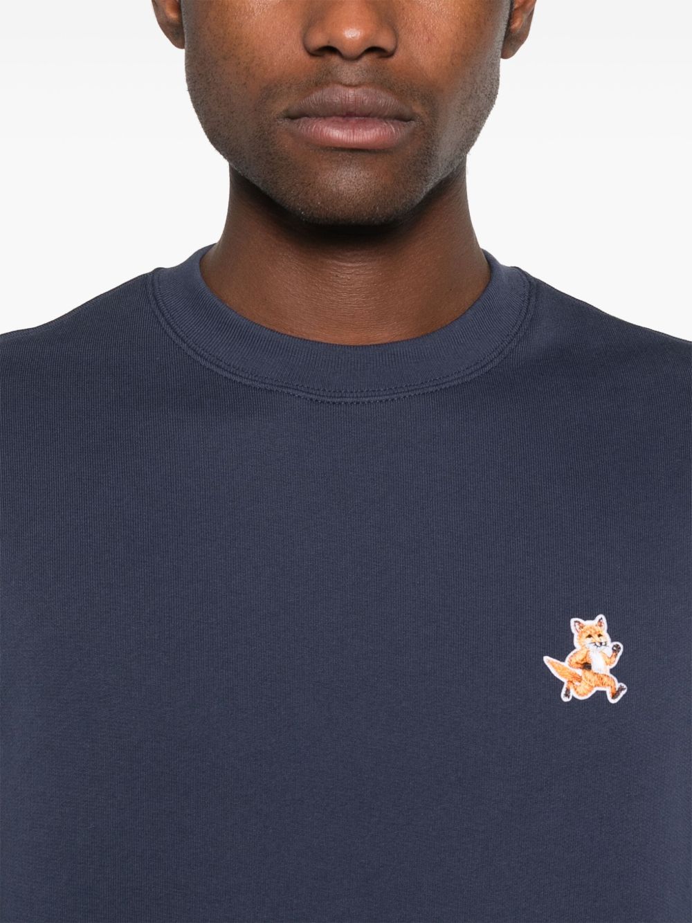 Maison Kitsuné fox-motif cotton sweatshirt