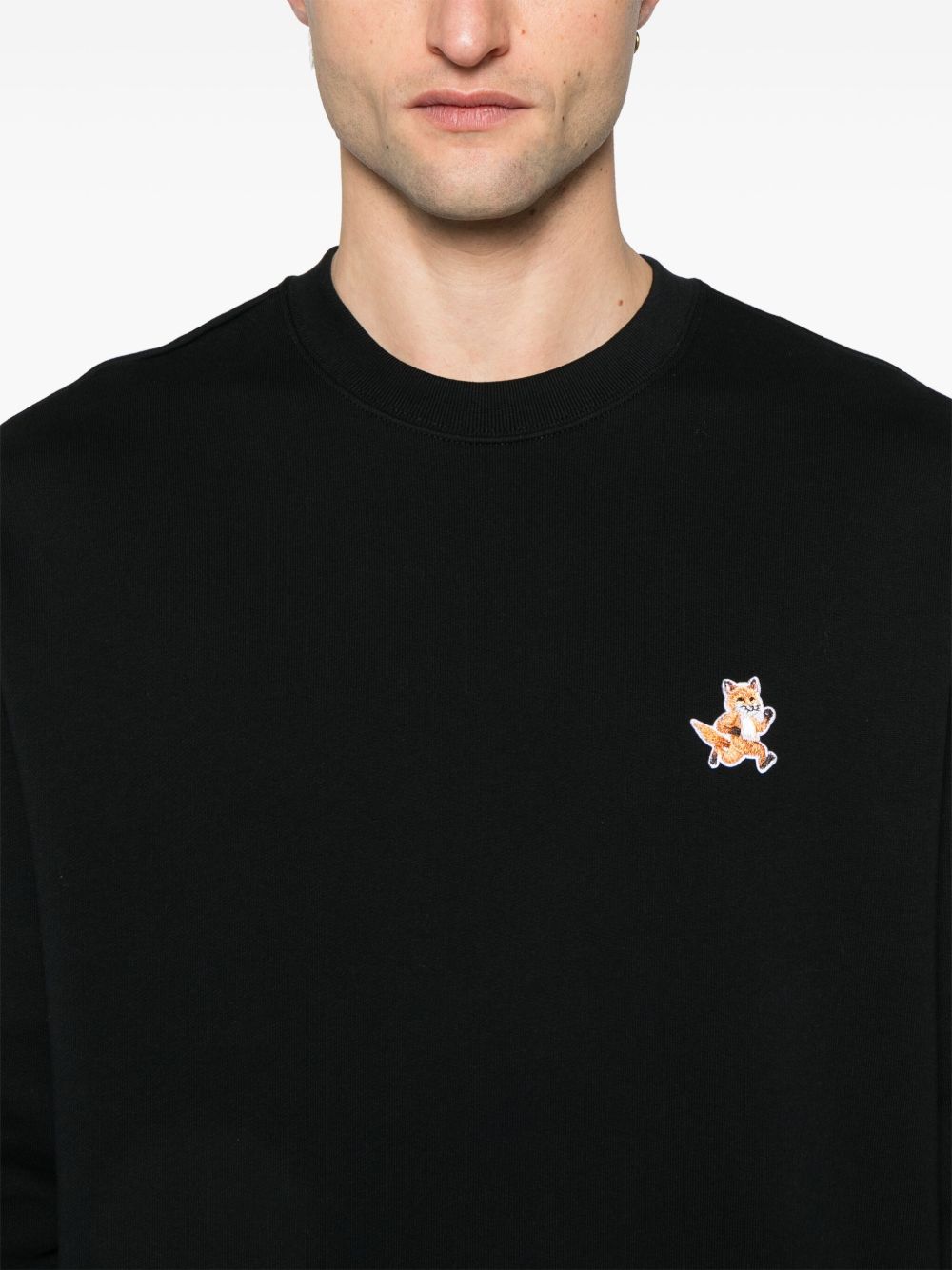 Maison Kitsuné Maison Kitsune speedy fox patch comfort sweatshirt