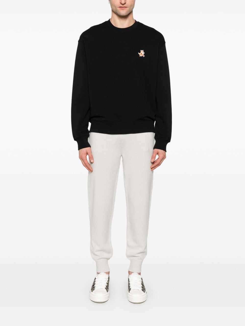 Maison Kitsuné Maison Kitsune speedy fox patch comfort sweatshirt