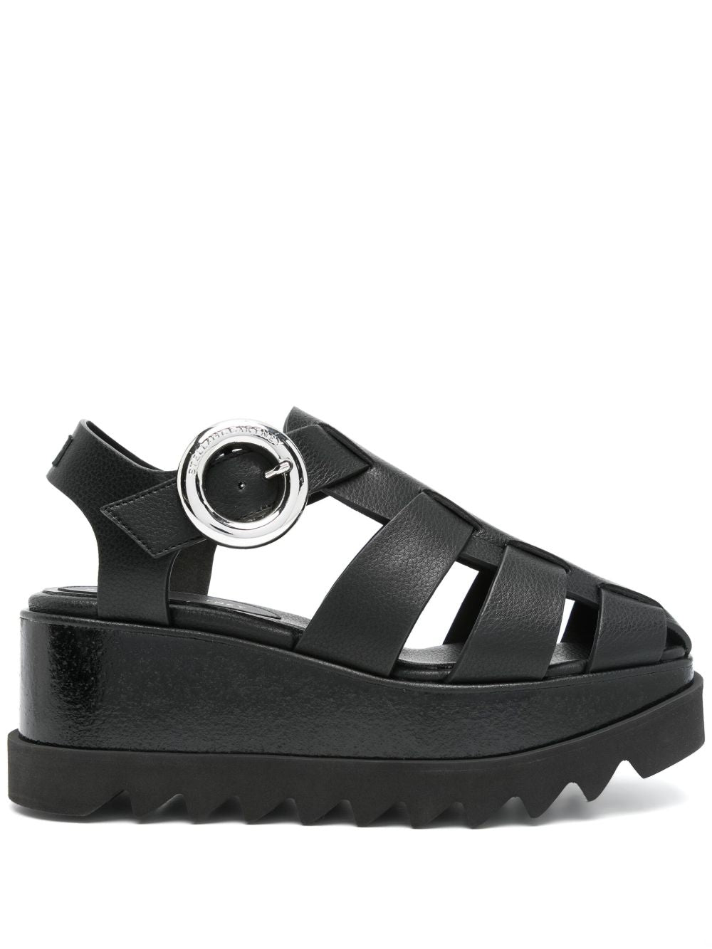 Sandalias Stella McCartney negras con suela gruesa