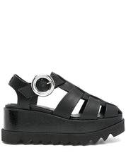 Sandalias Stella McCartney negras con suela gruesa