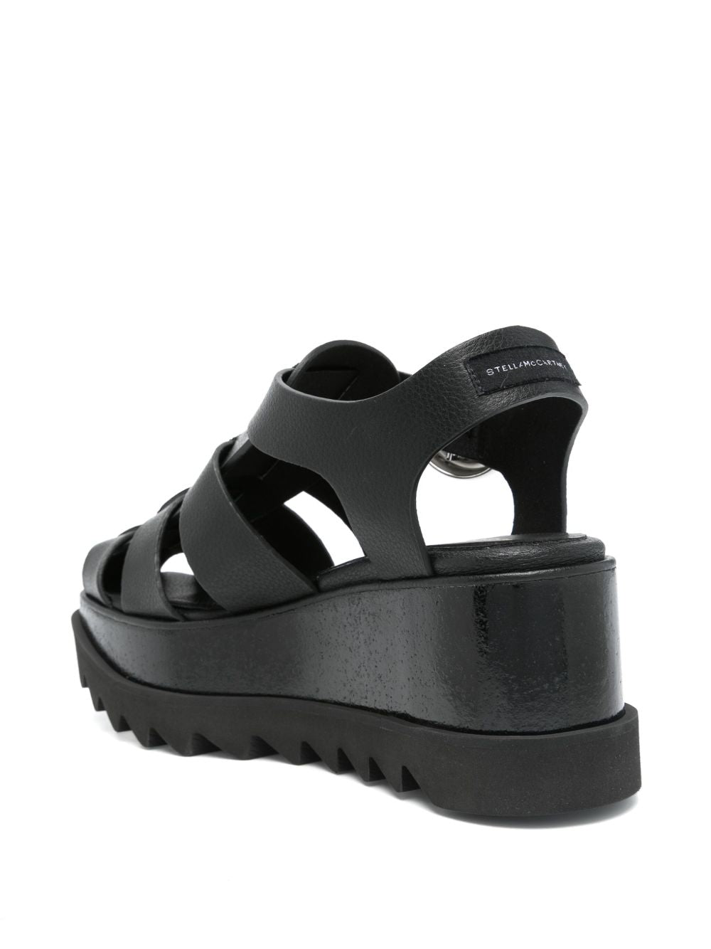Sandalias Stella McCartney negras con suela gruesa
