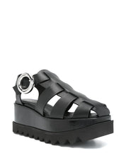 Sandalias Stella McCartney negras con suela gruesa