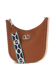 Sacs Valentino Garavani.. Sac hobo en cuir marron