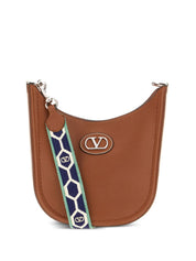 Sacs Valentino Garavani.. Sac hobo en cuir marron