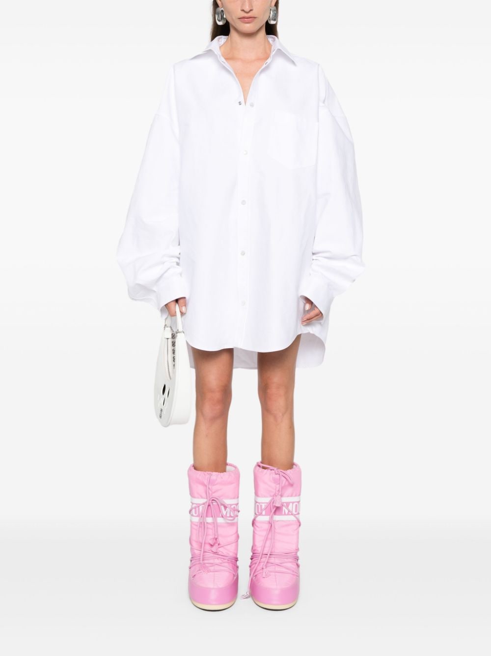 Camisas Balenciaga Camisa blanca de algodón oversize