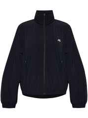 Balenciaga Coats Black stretch nylon windbreaker