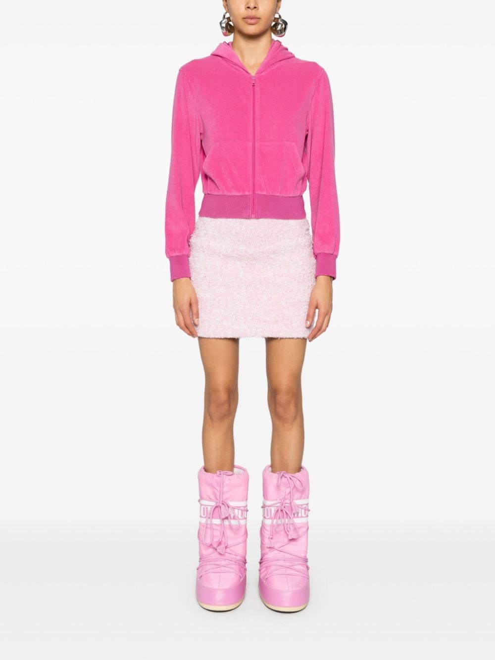 Balenciaga Pink Tweed Mini Skirt