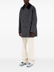 Maison Margiela Double Breasted Cotton Jacket — Grey Sport Jacket