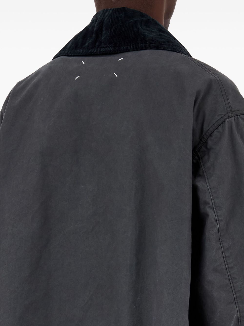Maison Margiela Double Breasted Cotton Jacket — Grey Sport Jacket