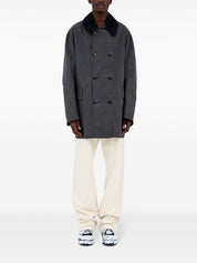Maison Margiela Double Breasted Cotton Jacket — Grey Sport Jacket