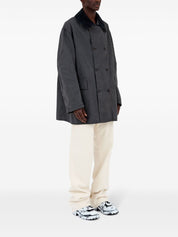 Maison Margiela Double Breasted Cotton Jacket — Grey Sport Jacket