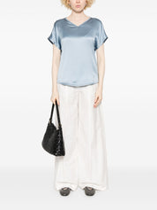 Brunello Cucinelli Top Clear Blue with Monili Detail