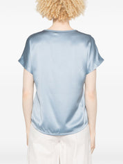 Brunello Cucinelli Top Clear Blue with Monili Detail