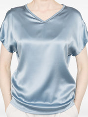Brunello Cucinelli Top Clear Blue with Monili Detail