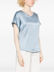 Brunello Cucinelli Top Clear Blue with Monili Detail