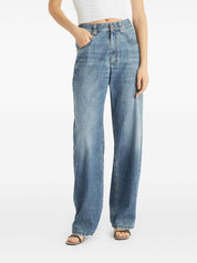 Brunello Cucinelli cotton boyfriend jeans — blue denim