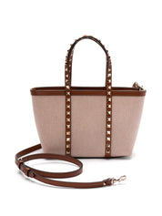 Sacs Valentino Garavani. Sac cabas en cuir marron