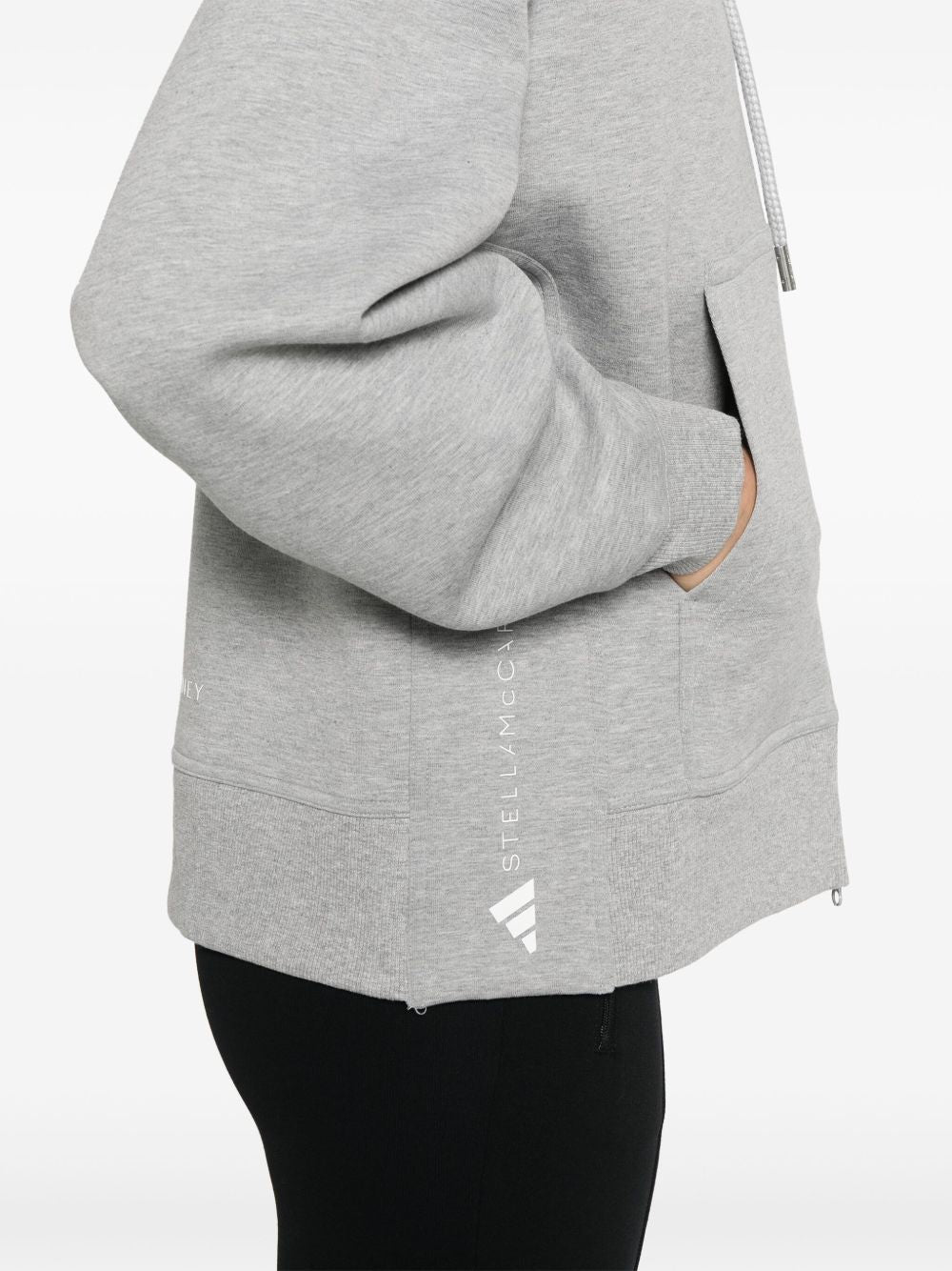 Adidas By Stella McCartney organic cotton hoodie in light grey