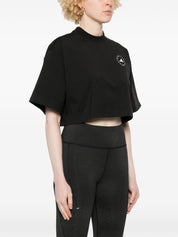 Adidas By Stella McCartney Planet Sport Cropped T-Shirt in organic cotton