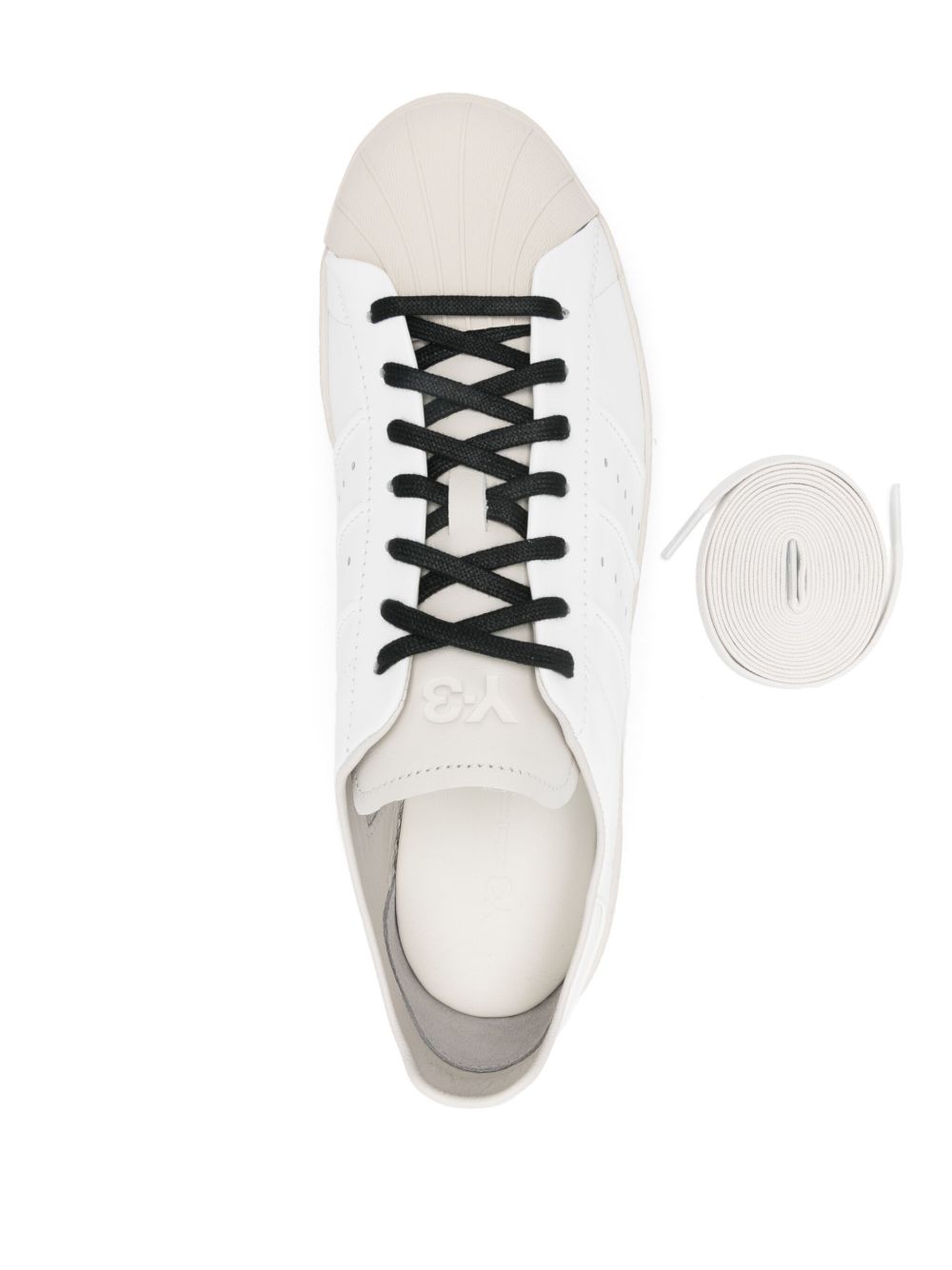 Baskets Y-3 blanches à lacets