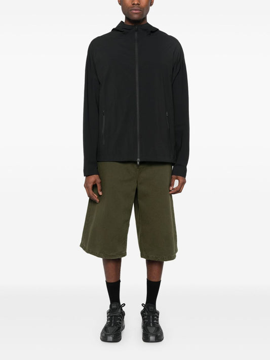 Y-3 Black Coat with Reflective Detailing