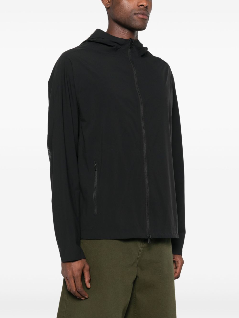 Y-3 Coats in Black with Reflective Detailing