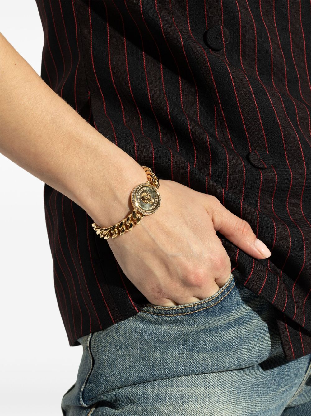 Alexander McQueen Bijoux Bracelet doré