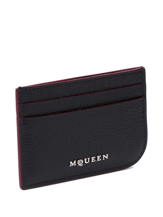 Alexander McQueen Wallets Black — Compact Card Case