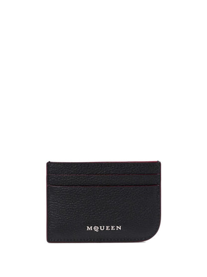 Alexander McQueen Wallets Black — Compact Card Case