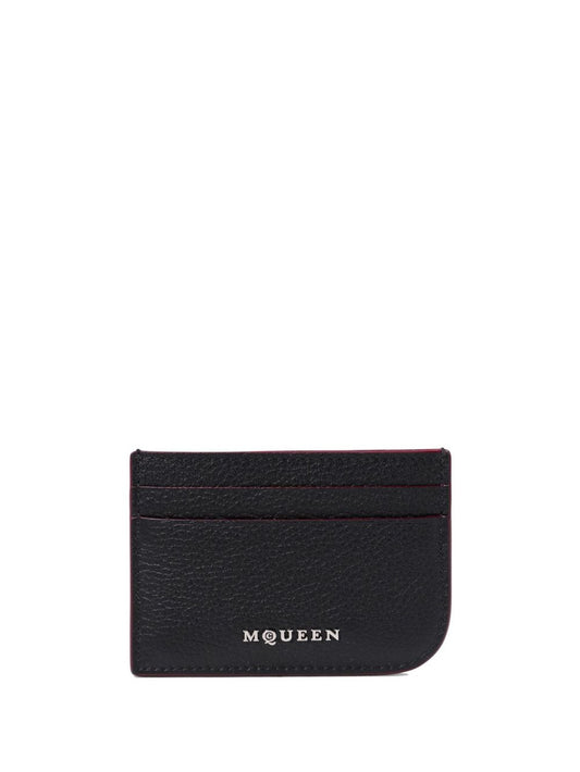 Alexander McQueen Wallets Black — Compact Card Case