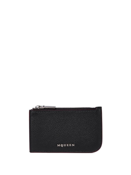 Alexander McQueen Wallets Black — Compact Leather Elegance