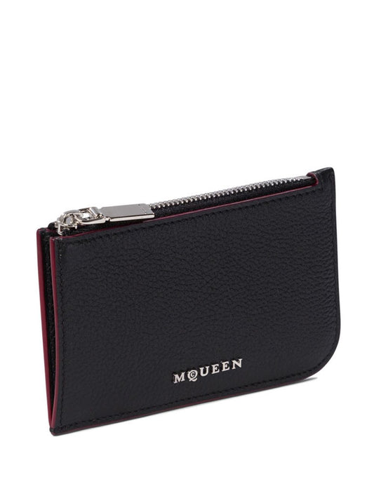 Alexander McQueen Wallets Black — Compact Leather Elegance