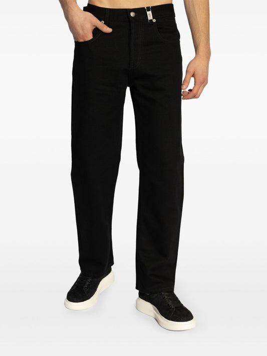 Alexander McQueen Black Straight Leg Jeans