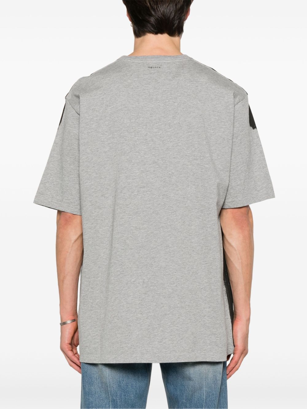 Alexander McQueen T-shirts and Polos Grey Cotton Skull Tee
