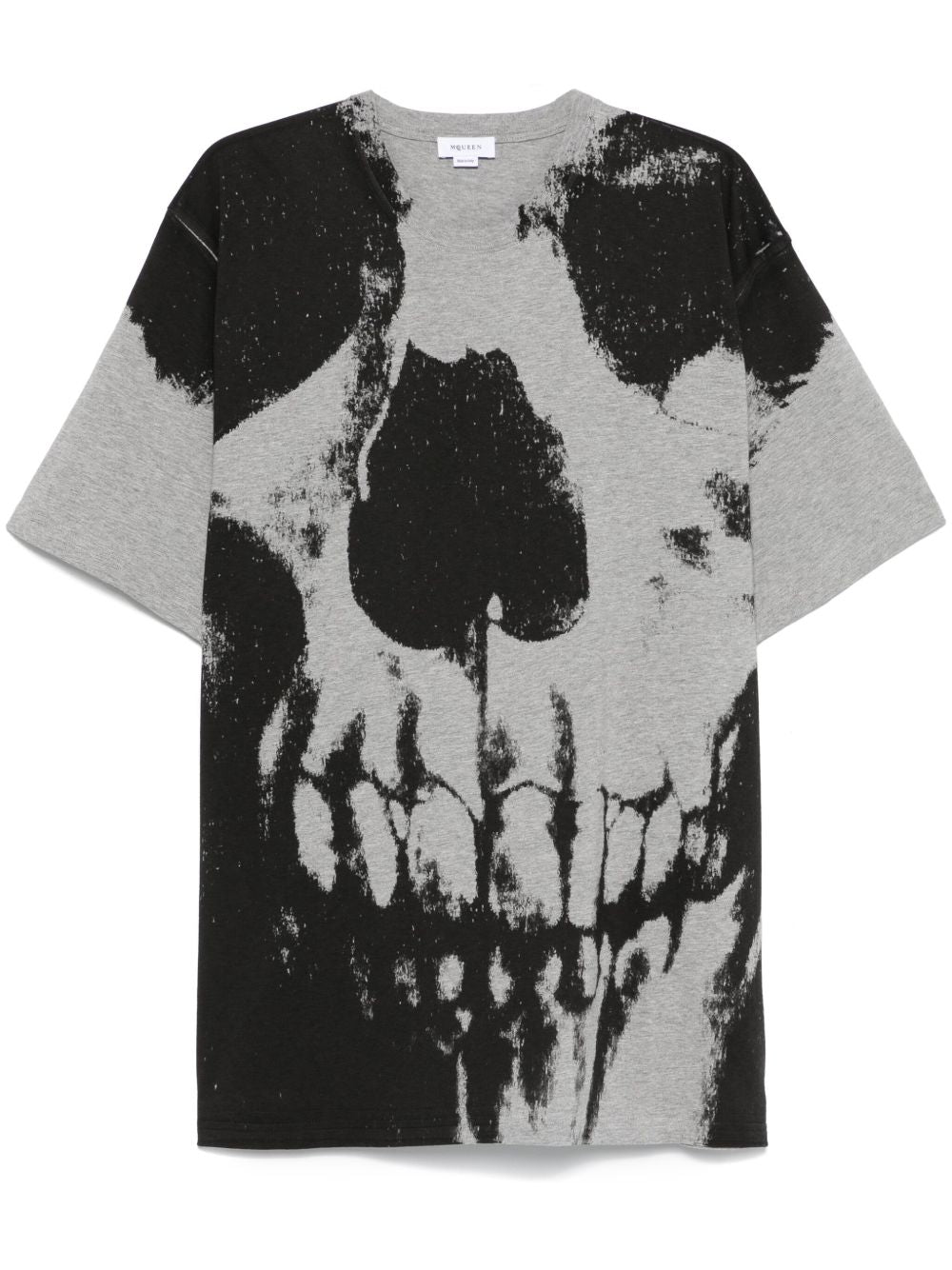Alexander McQueen T-shirts and Polos Grey Cotton Skull Tee