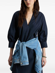 Woolrich Dresses Blue V-neck