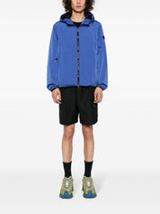Peuterey Coats Blue nylon blouson jacket