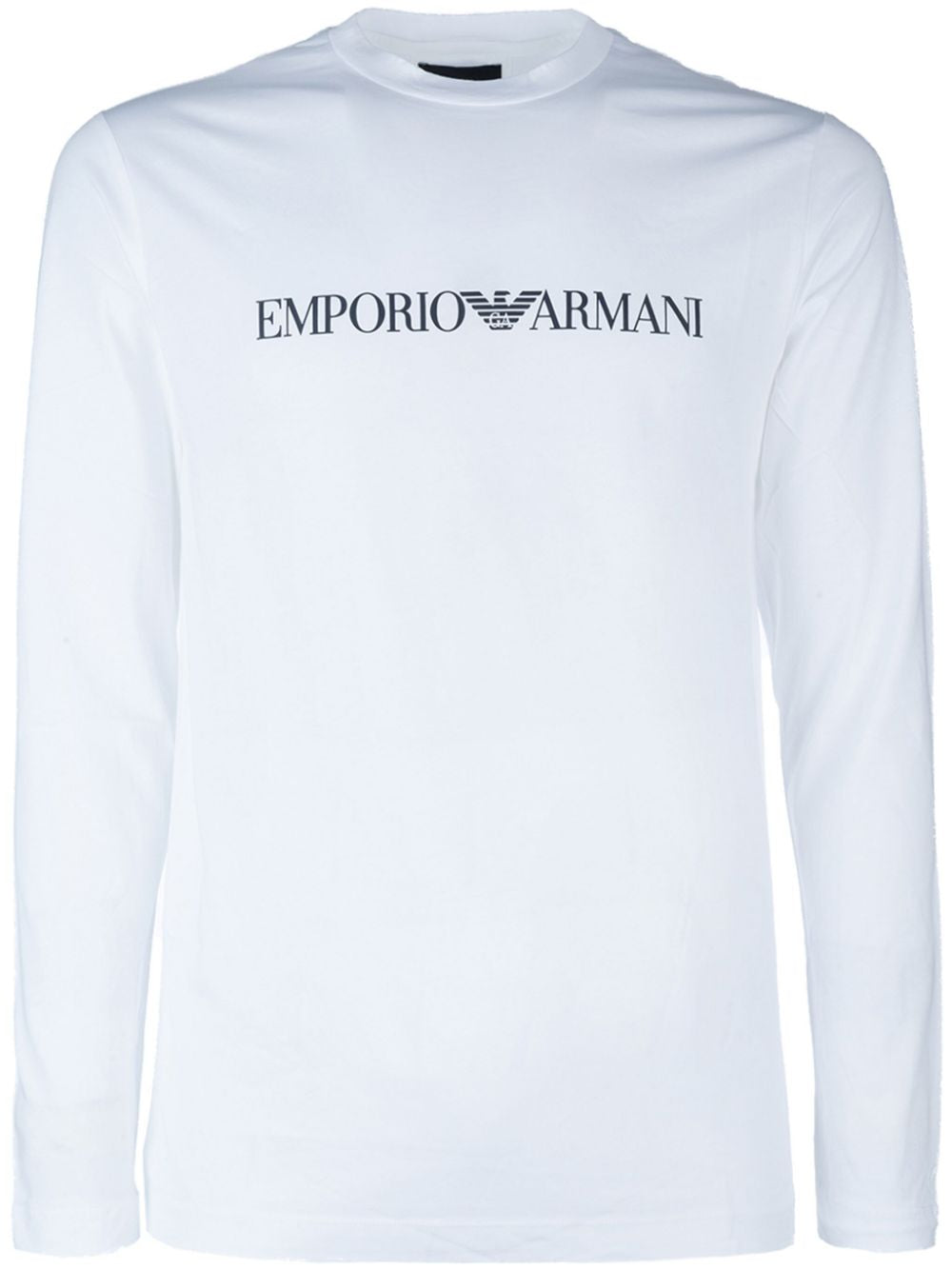 T-shirts et polos Emporio Armani en coton blanc à manches longues