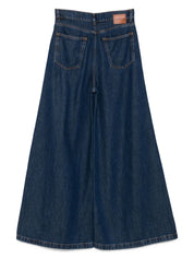 Parosh wide leg jeans in denim