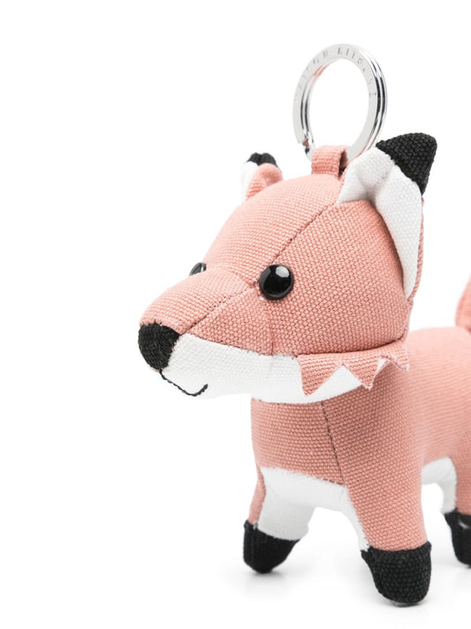 Maison Kitsuné Fox Bag Charm in Pink