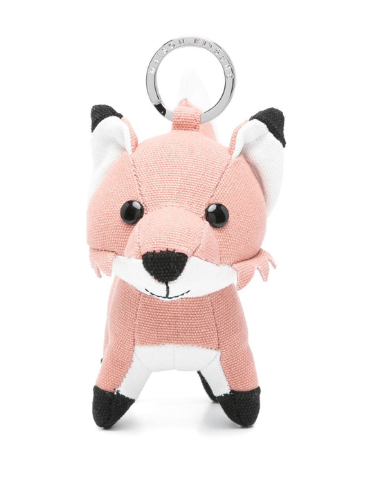 Maison Kitsuné Fox Bag Charm in Pink