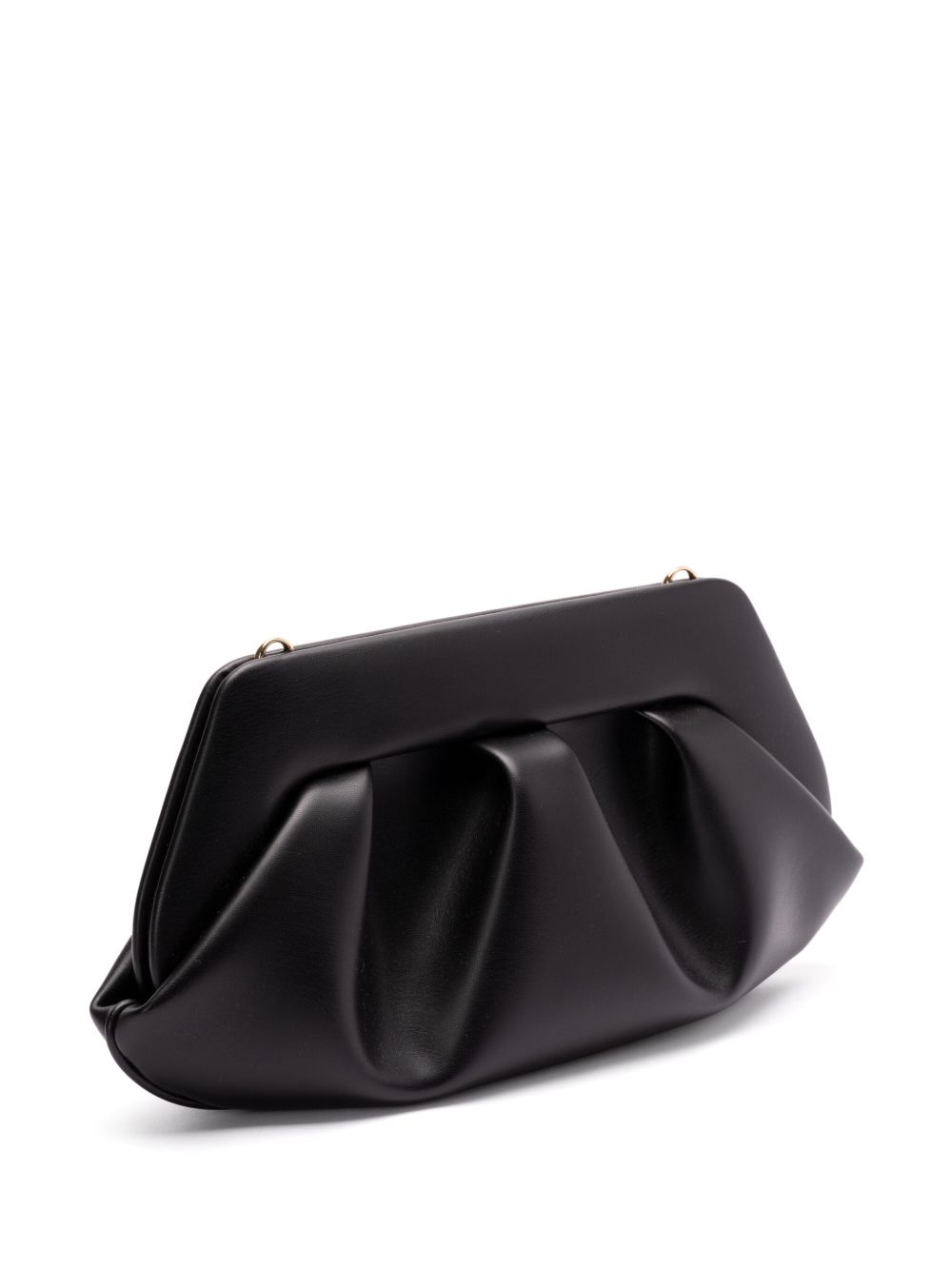 Themoire' Tia Clutch Bag — Black Vegan Leather